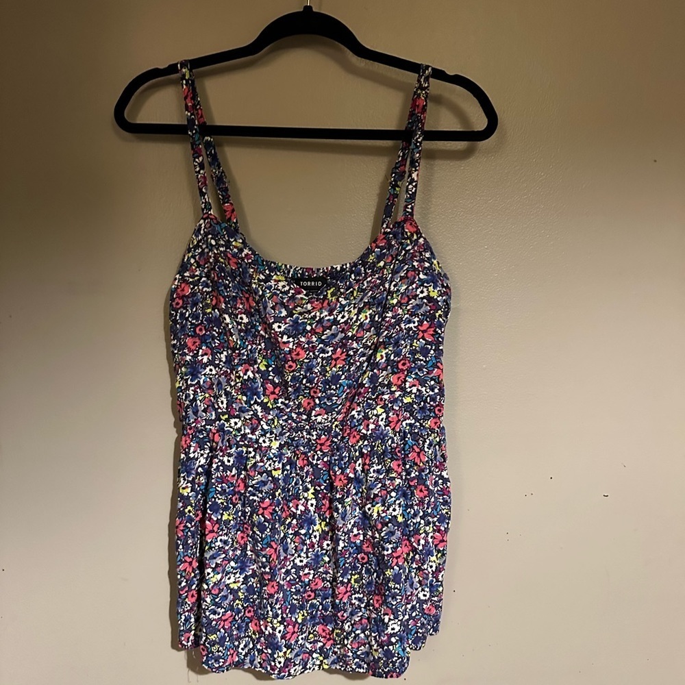 Torrid Floral Print Tank size 2‎ (2X)